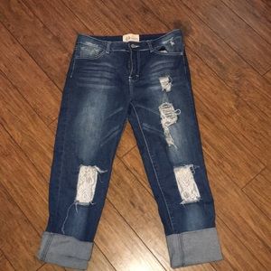 Size 10 Lace distressed L&B Jeans